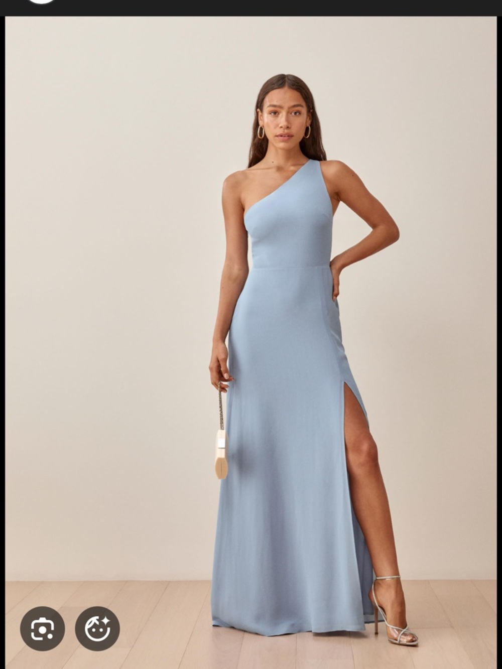 Reformation Evelyn Dress in mineral